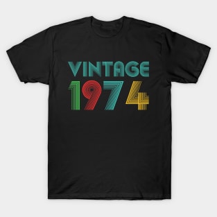 Vintage 1974 Birthday, 50th Birthday T-Shirt